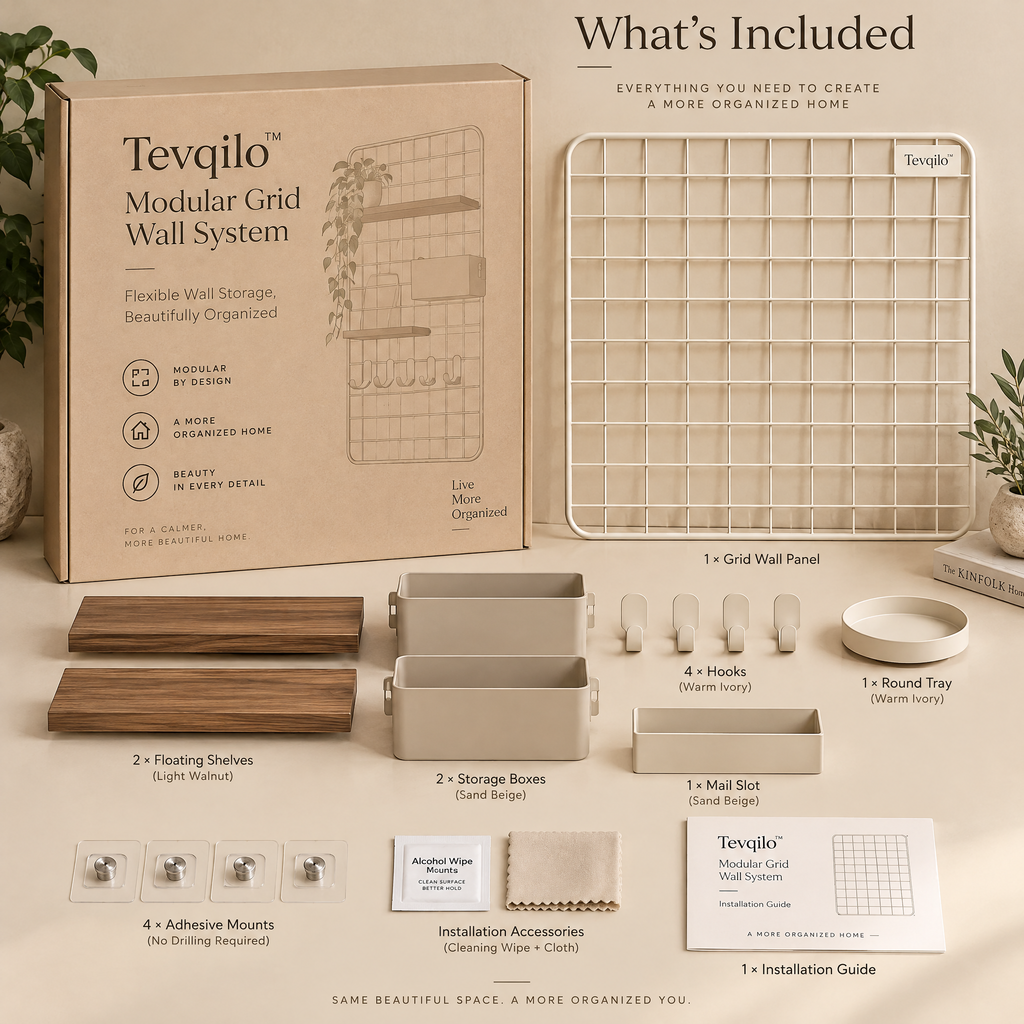 Tevqilo™ Modular Grid Wall System