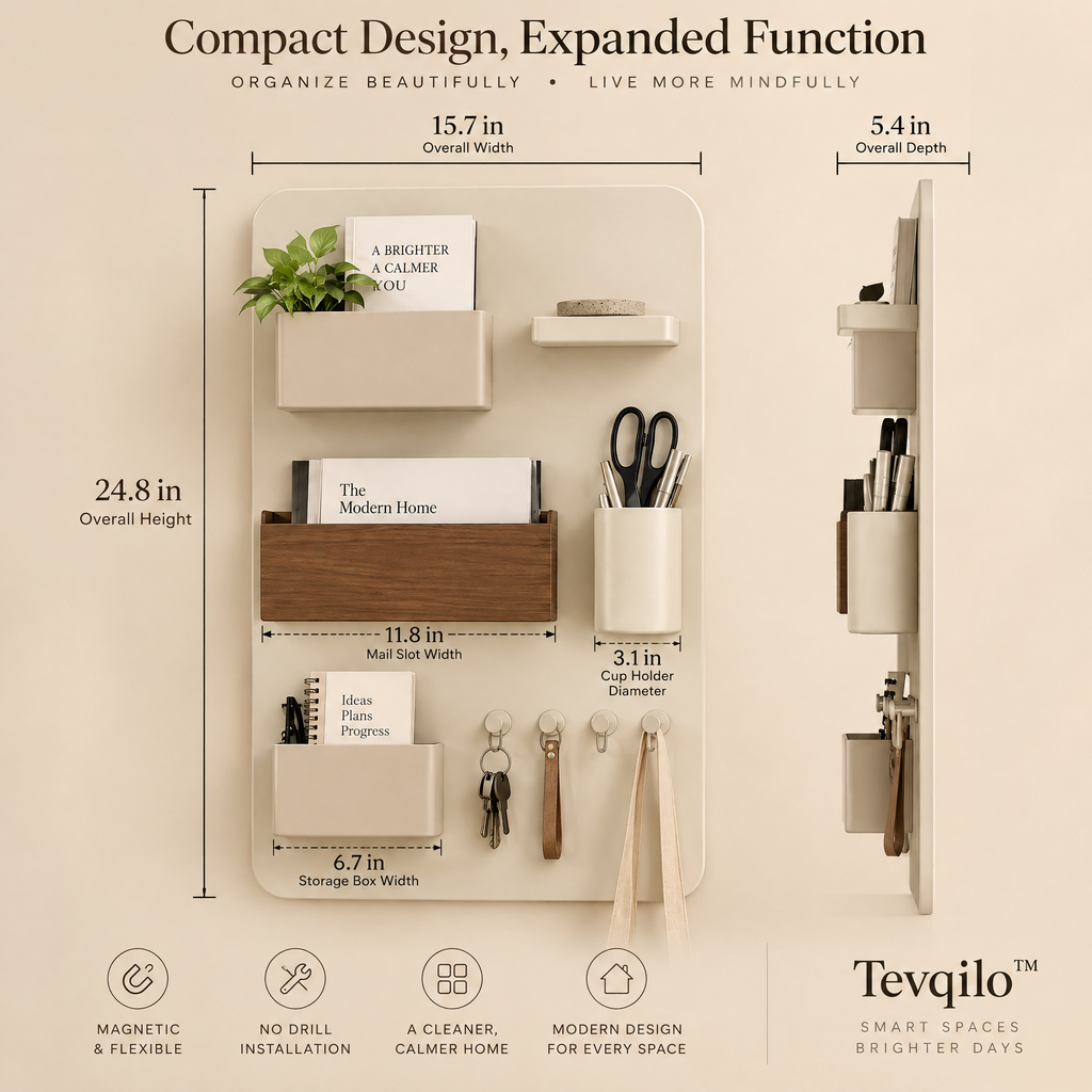Tevqilo™ Magnetic Wall Storage Panel