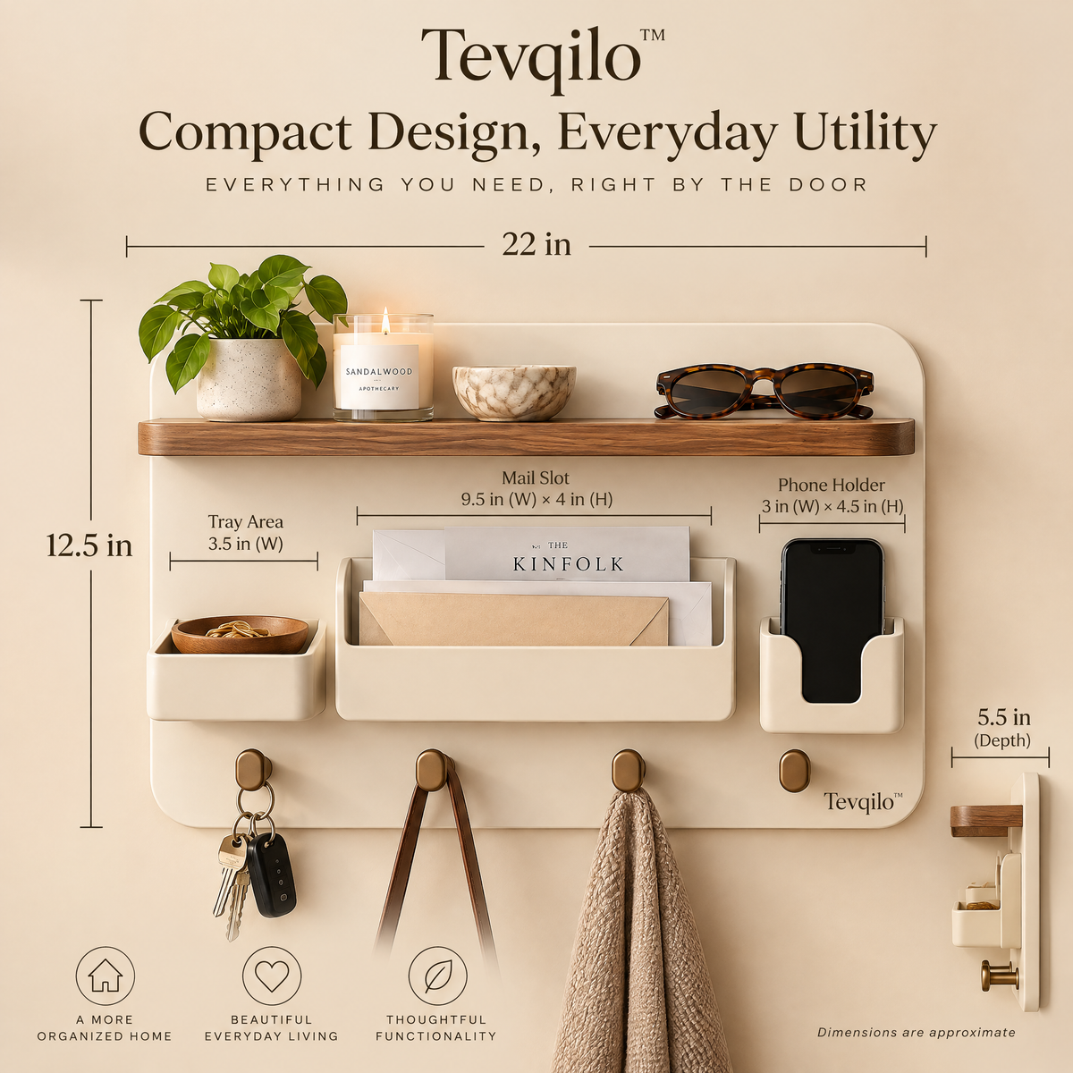 Tevqilo™ Entryway Command Center