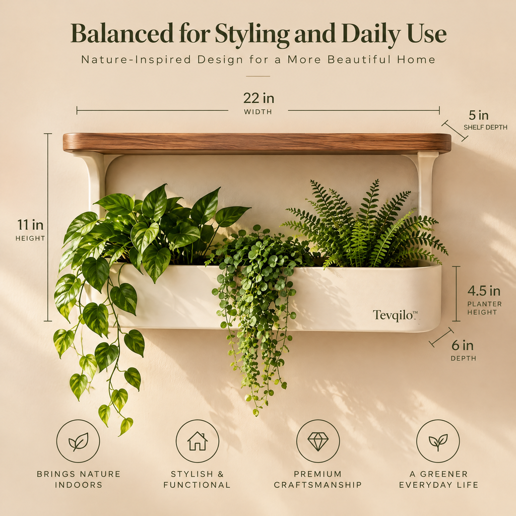 Tevqilo™ Botanical Living Wall Shelf