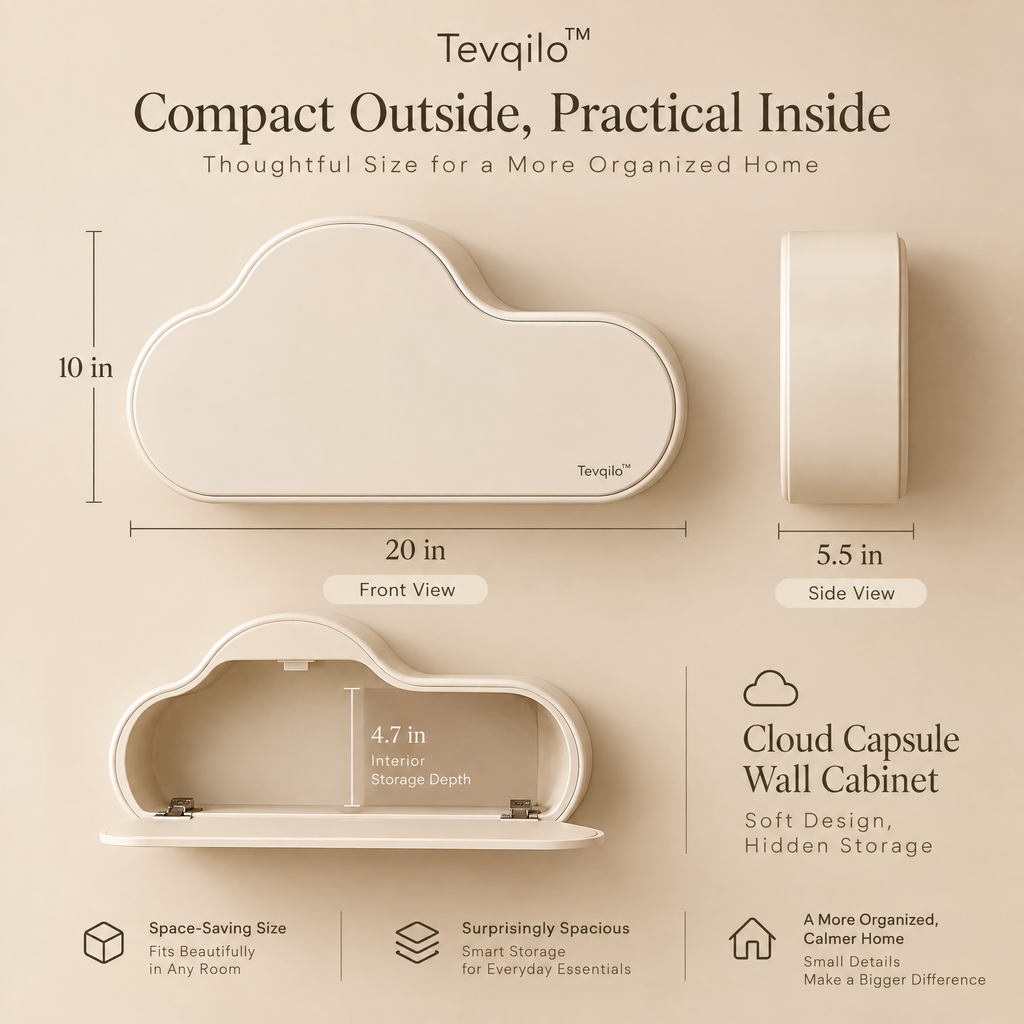 Tevqilo™ Cloud Capsule Wall Cabinet