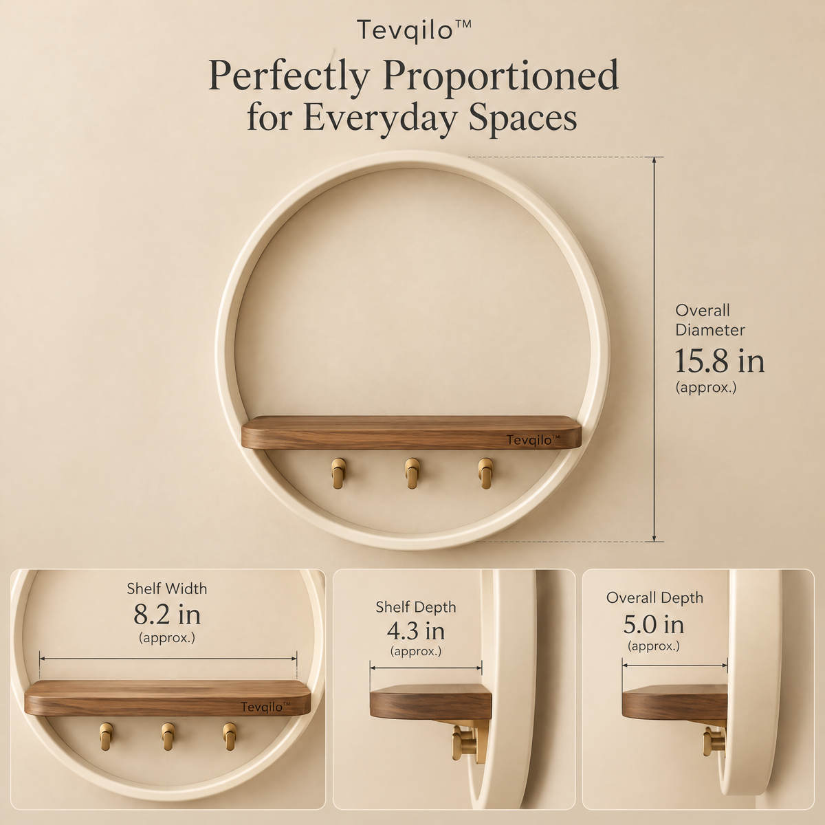 Tevqilo™ Halo Ring Wall Organizer