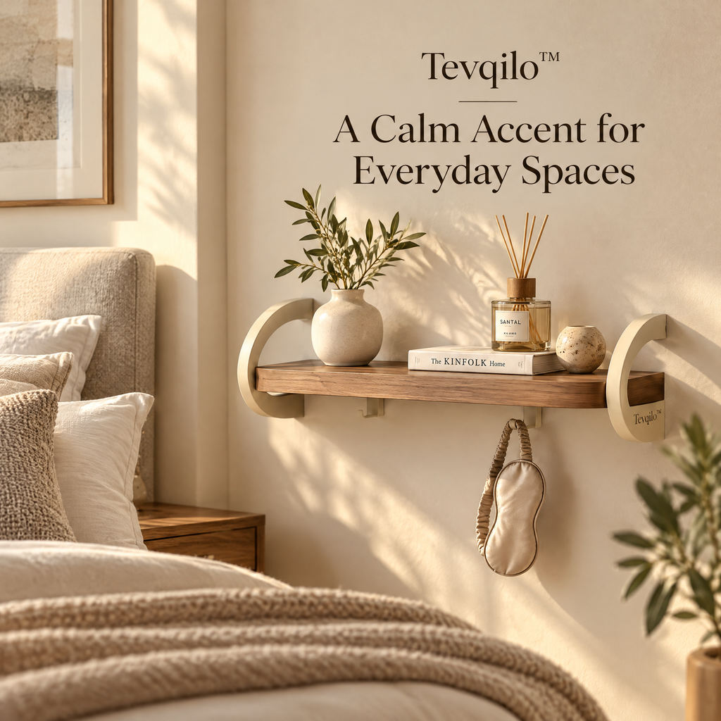 Tevqilo™ Floating Arc Wall Shelf