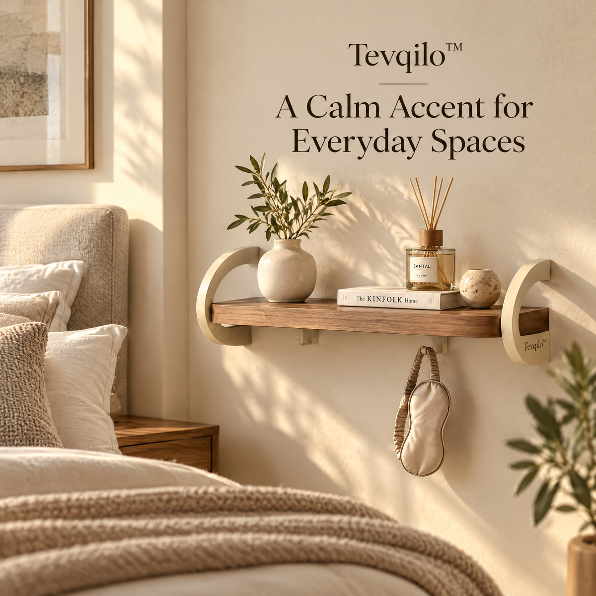 Tevqilo™ Floating Arc Wall Shelf