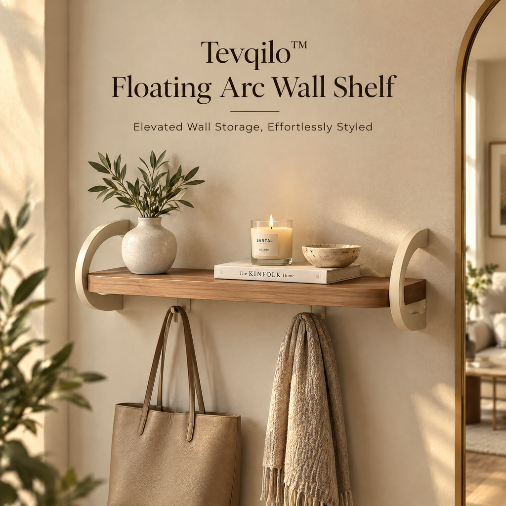 Tevqilo™ Floating Arc Wall Shelf