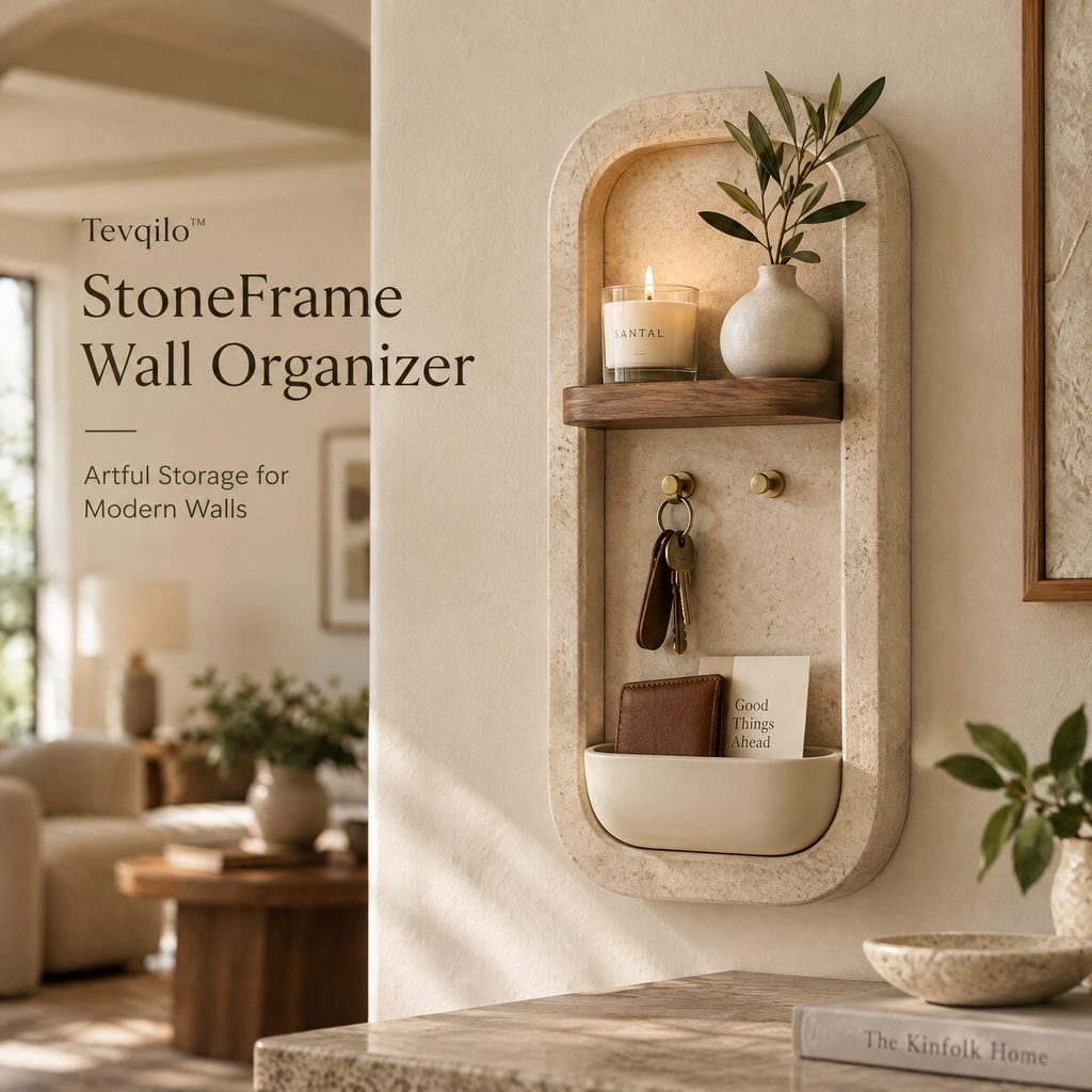 Tevqilo™ StoneFrame Wall Organizer