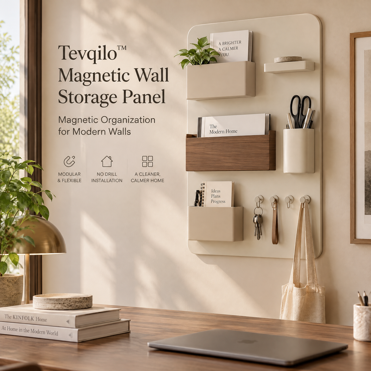 Tevqilo™ Magnetic Wall Storage Panel