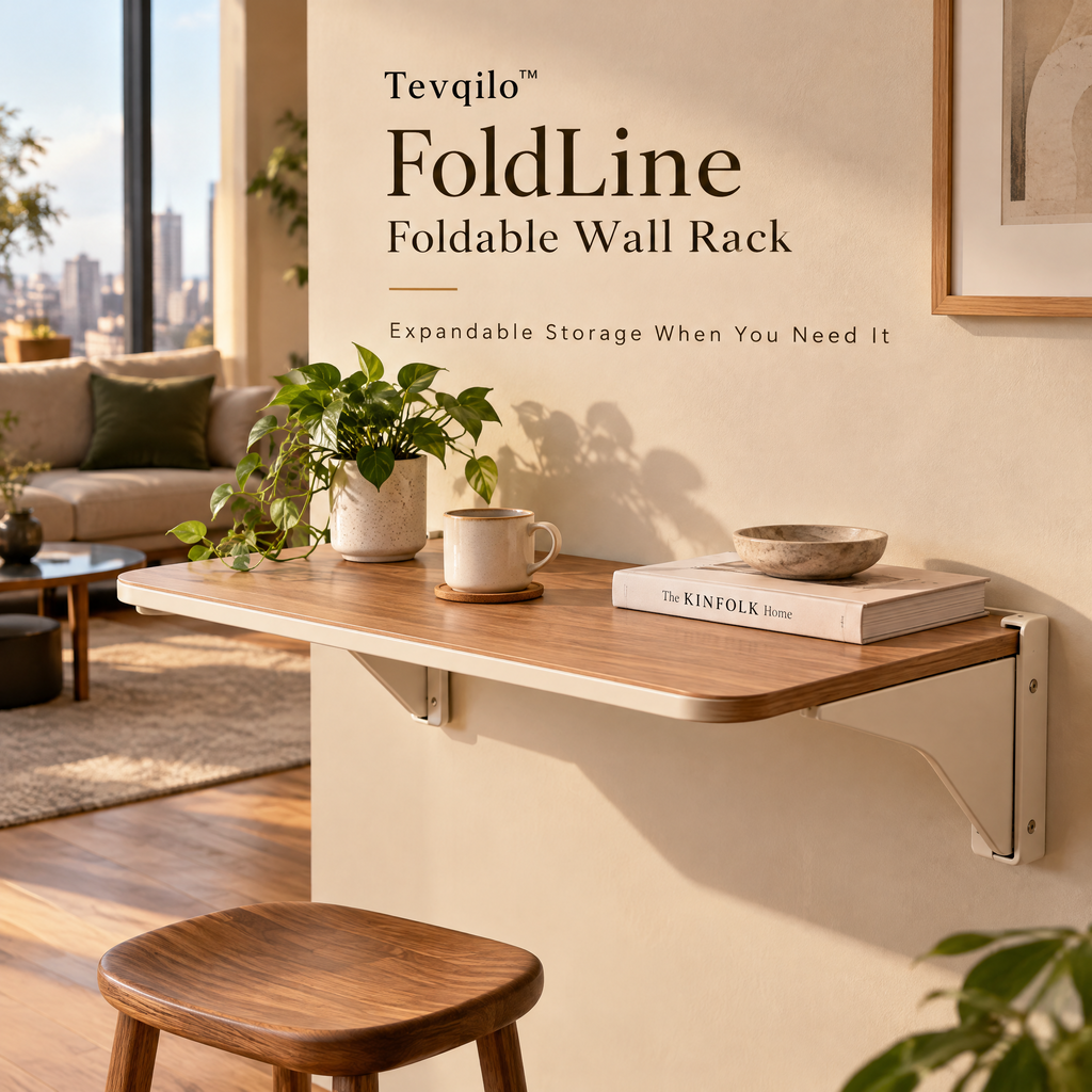 Tevqilo™ FoldLine Foldable Wall Rack