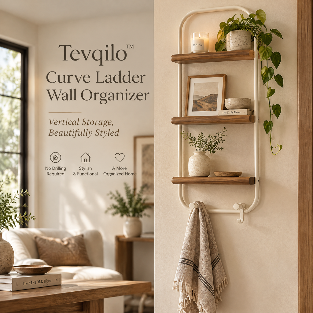 Tevqilo™ Curve Ladder Wall Organizer