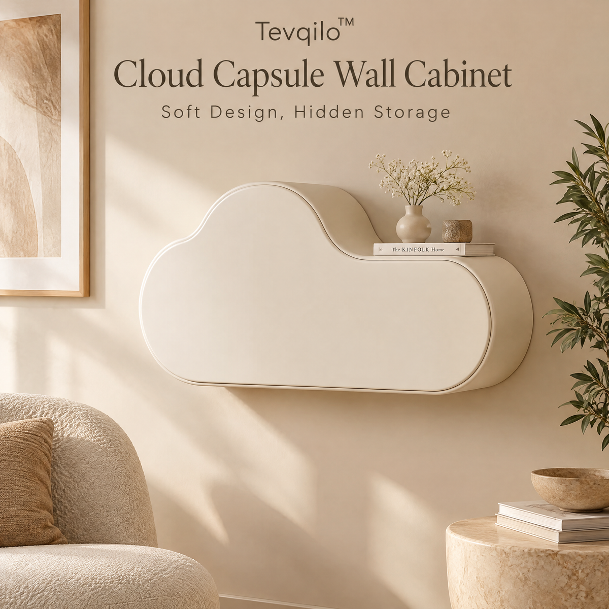 Tevqilo™ Cloud Capsule Wall Cabinet