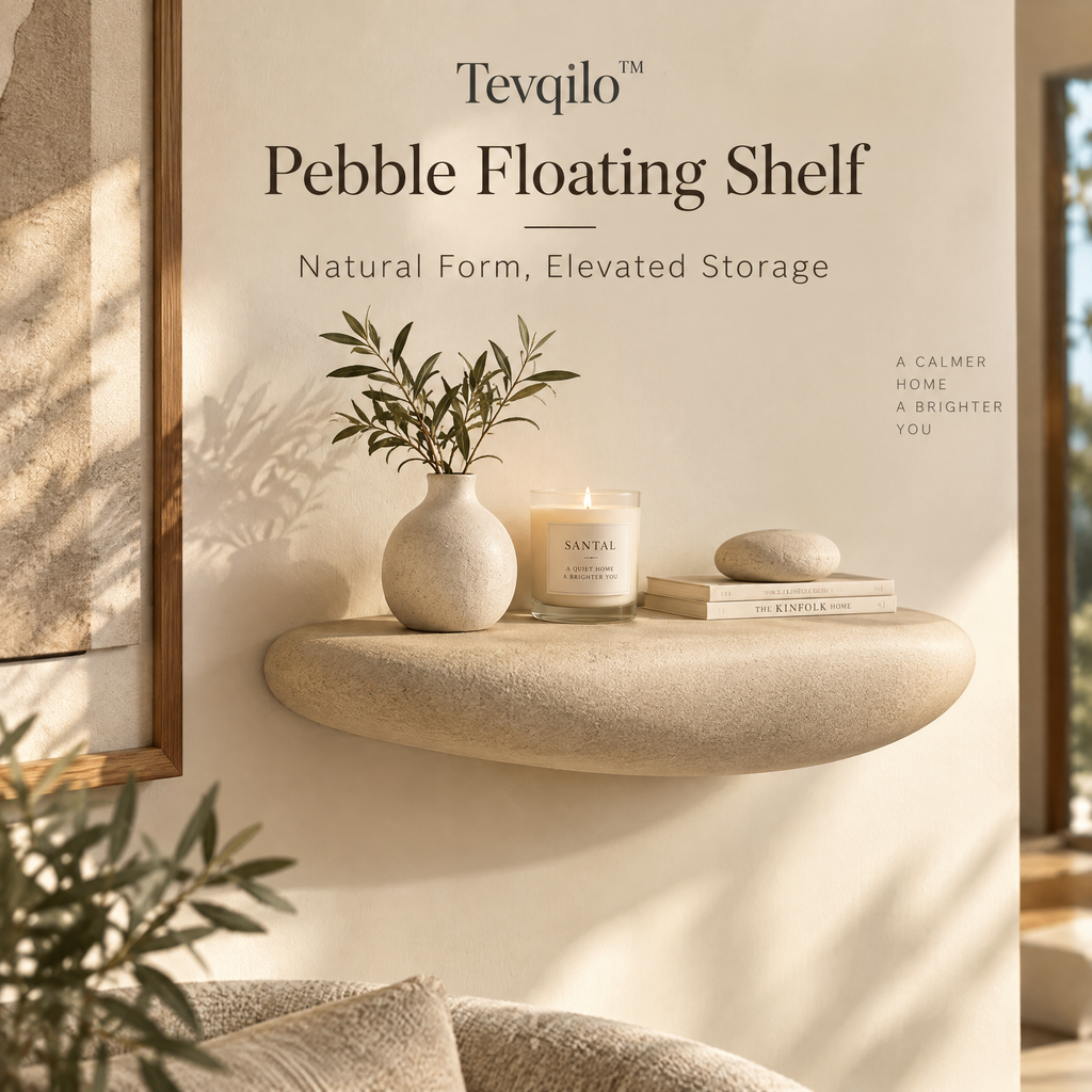 Tevqilo™ Pebble Floating Shelf