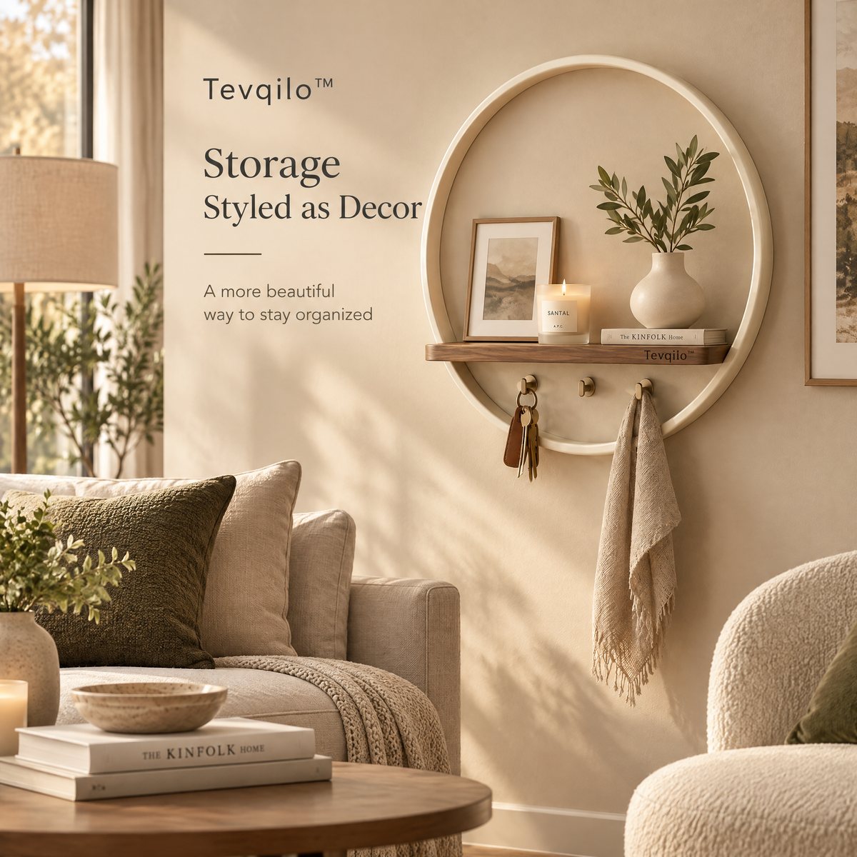 Tevqilo™ Halo Ring Wall Organizer