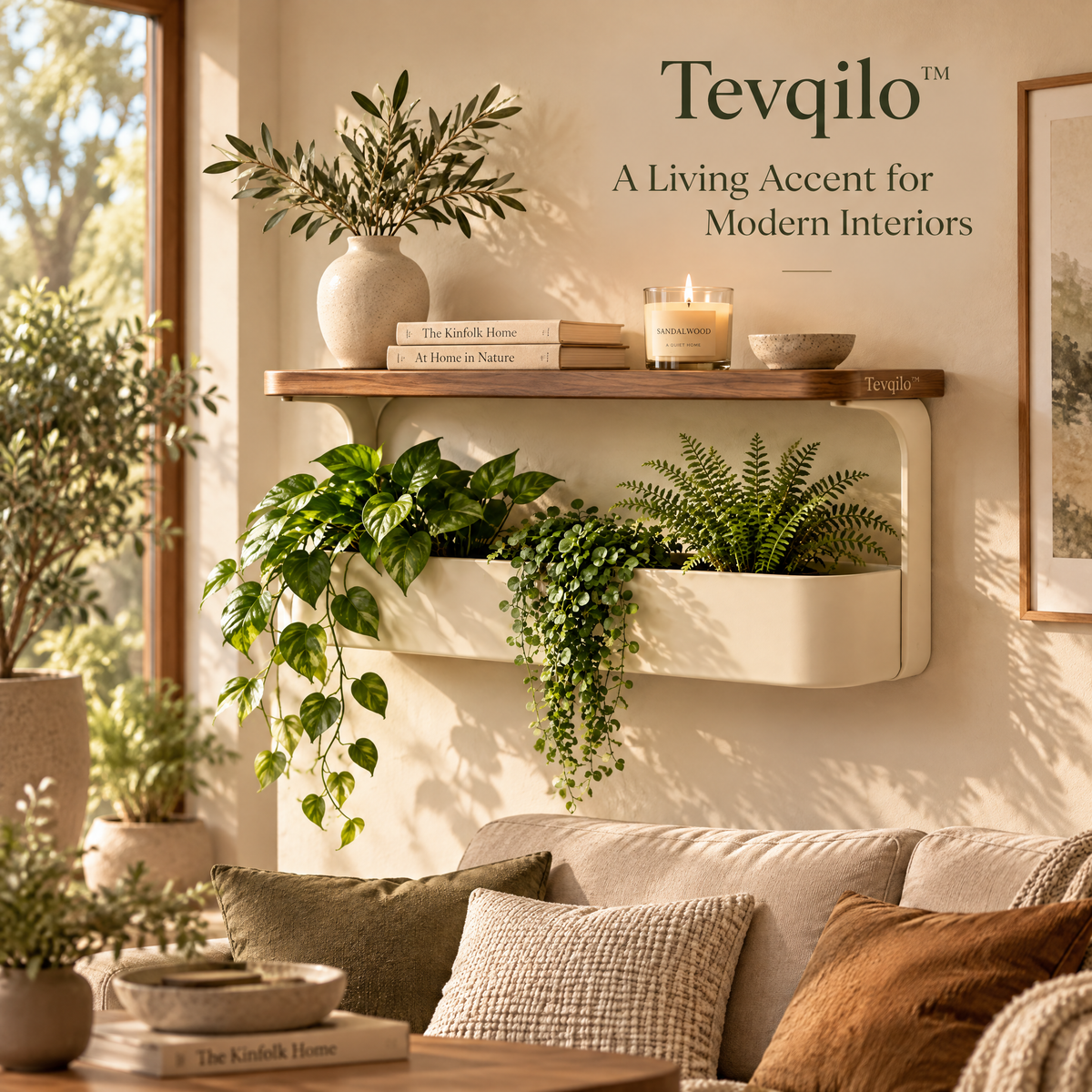 Tevqilo™ Botanical Living Wall Shelf