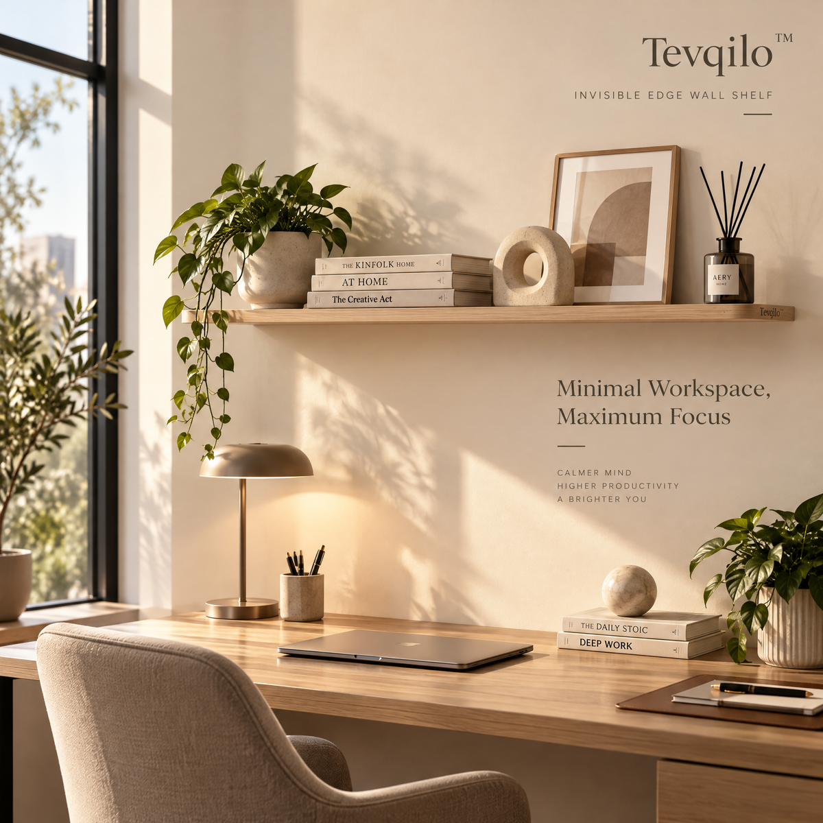 Tevqilo™ Invisible Edge Wall Shelf