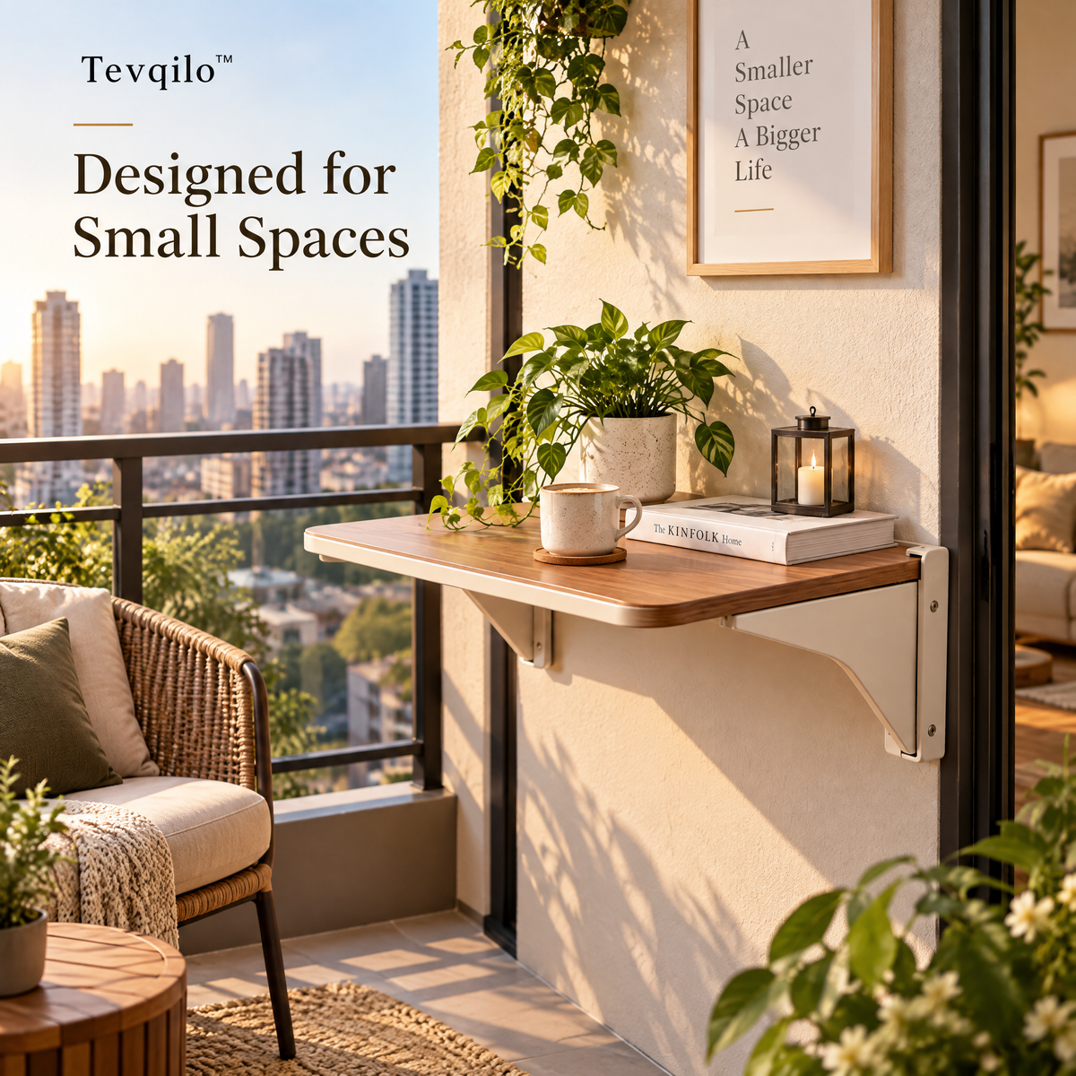 Tevqilo™ FoldLine Foldable Wall Rack