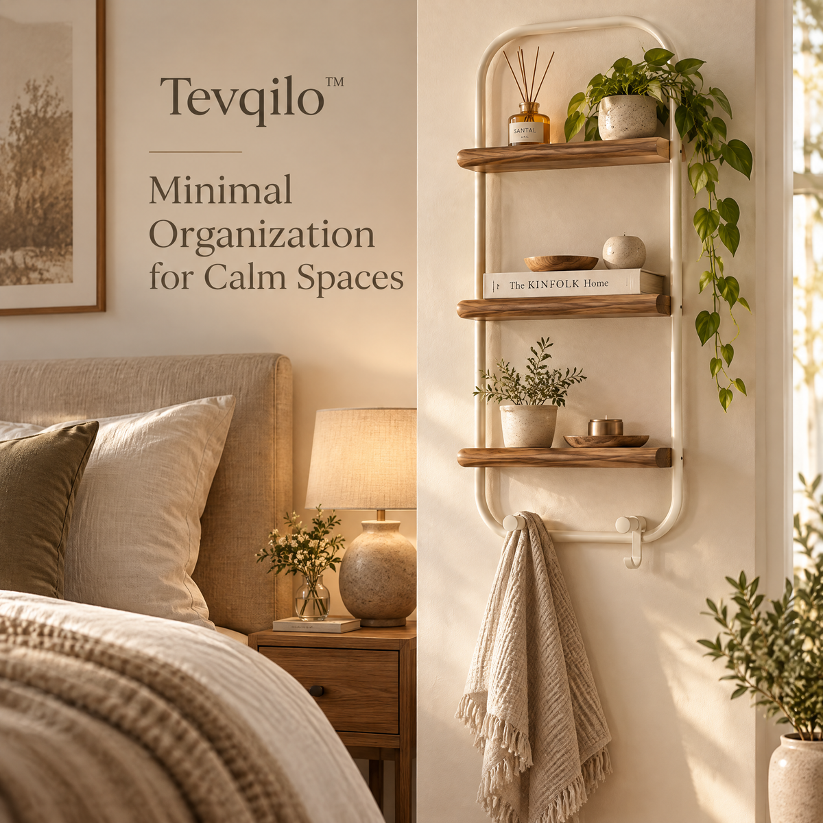 Tevqilo™ Curve Ladder Wall Organizer
