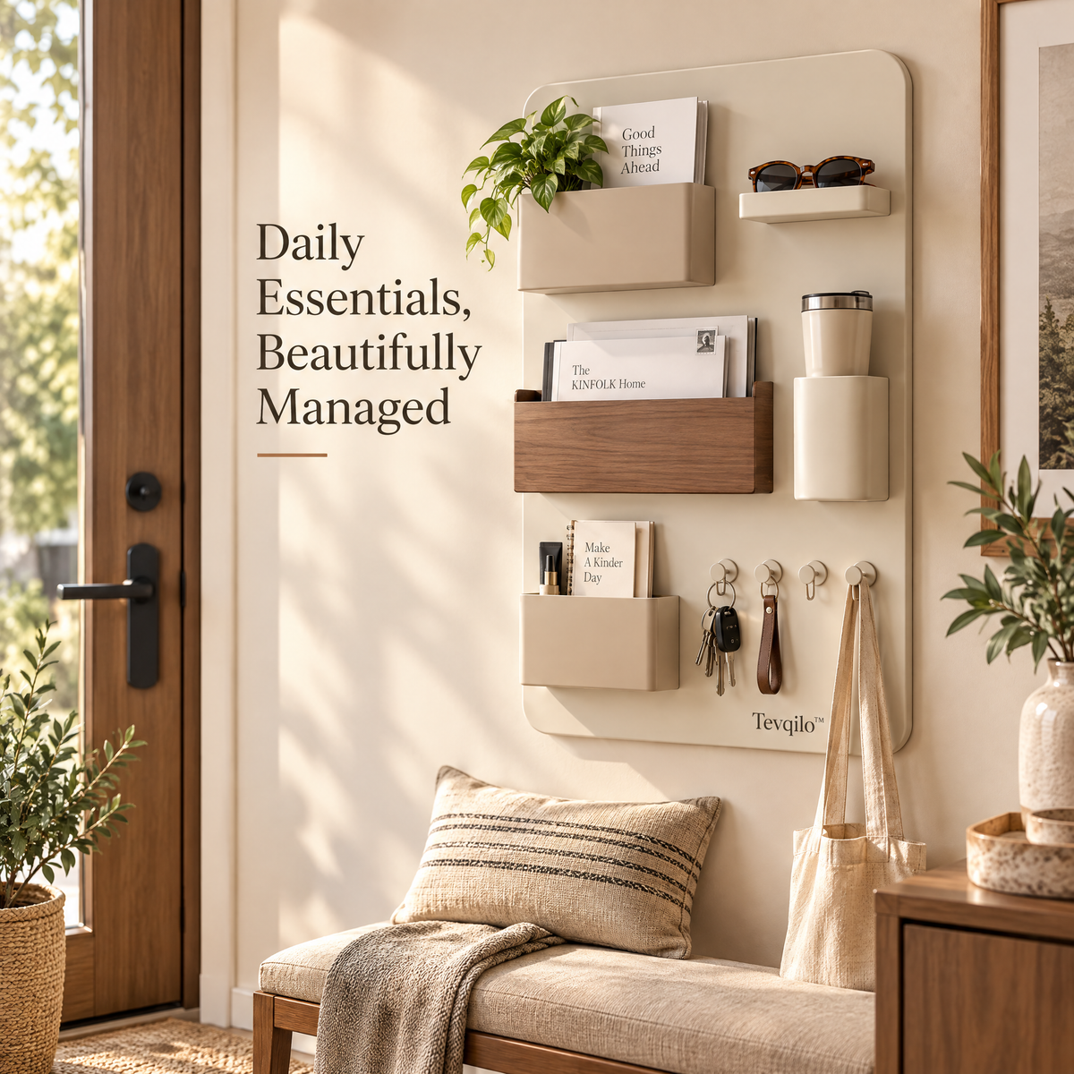 Tevqilo™ Magnetic Wall Storage Panel