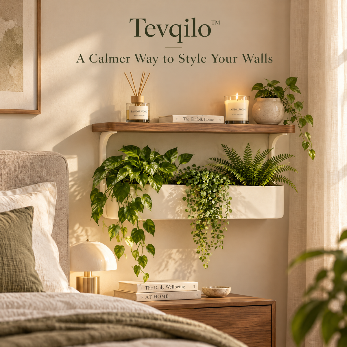 Tevqilo™ Botanical Living Wall Shelf