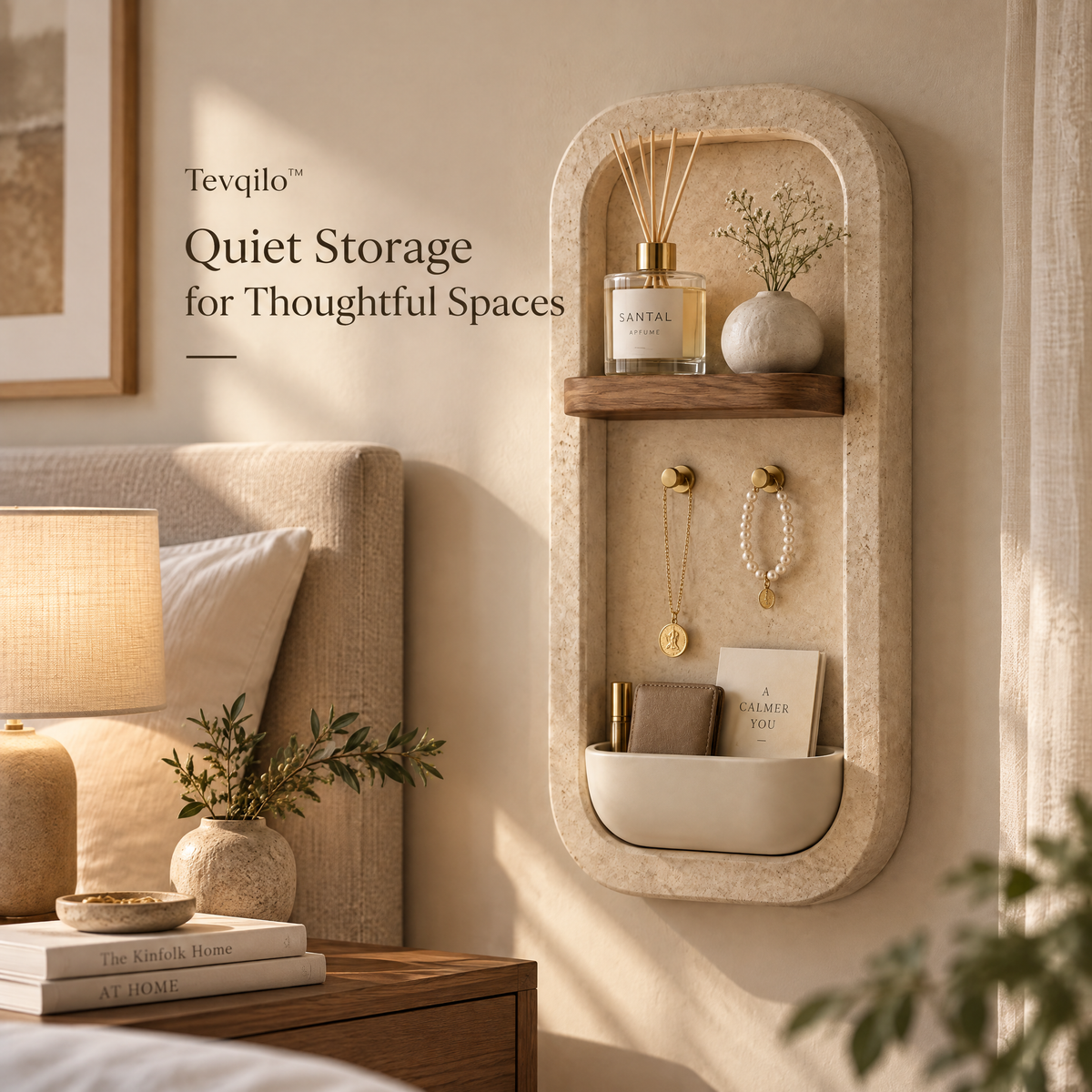 Tevqilo™ StoneFrame Wall Organizer