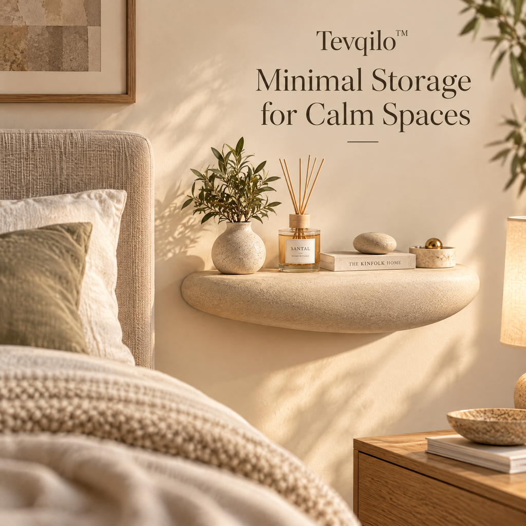 Tevqilo™ Pebble Floating Shelf