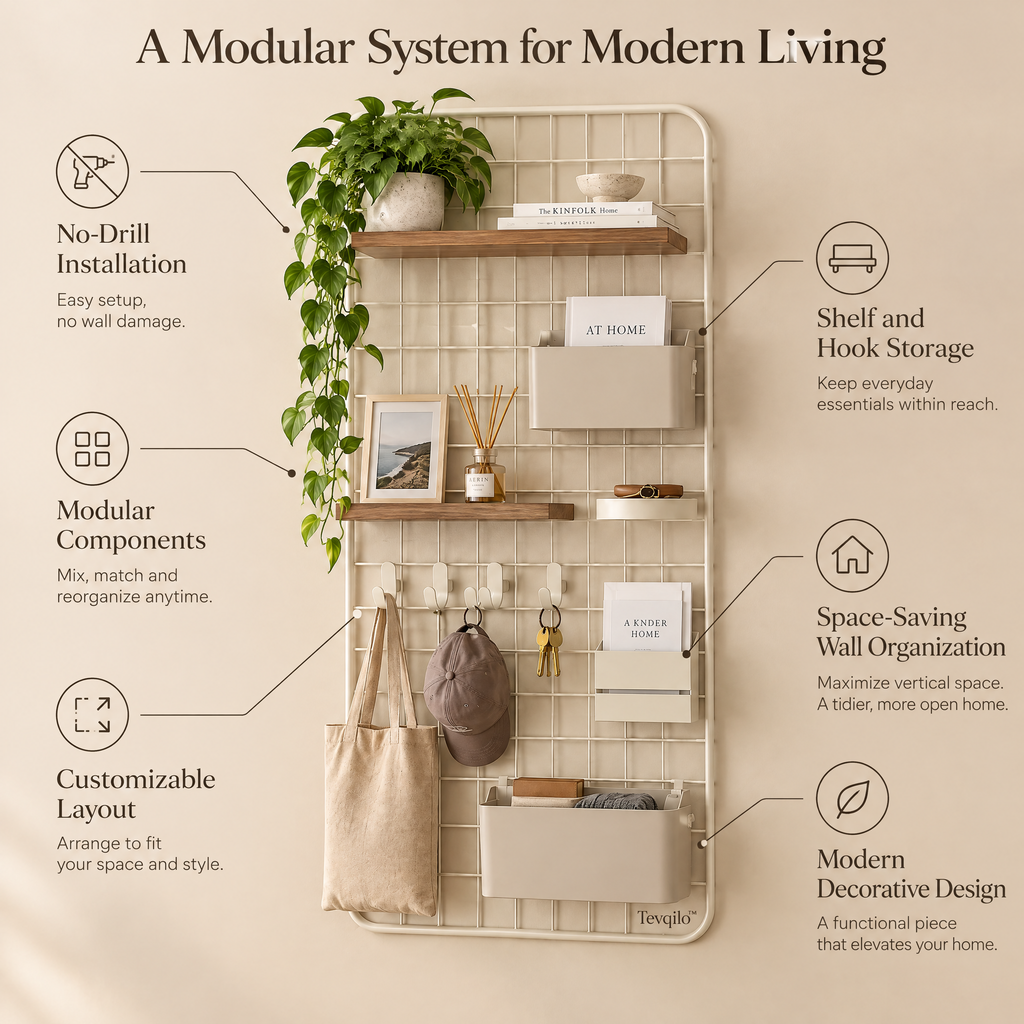 Tevqilo™ Modular Grid Wall System