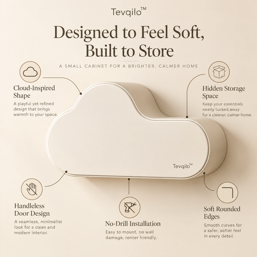 Tevqilo™ Cloud Capsule Wall Cabinet