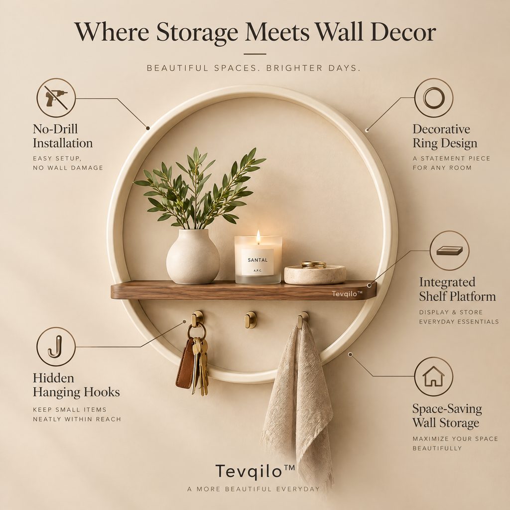 Tevqilo™ Halo Ring Wall Organizer